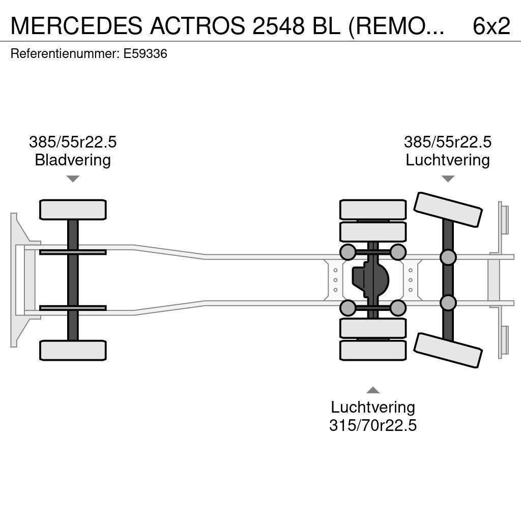 Mercedes-Benz ACTROS 2548 BL (REMORQUE:+6.000€) Ciężarówki firanki