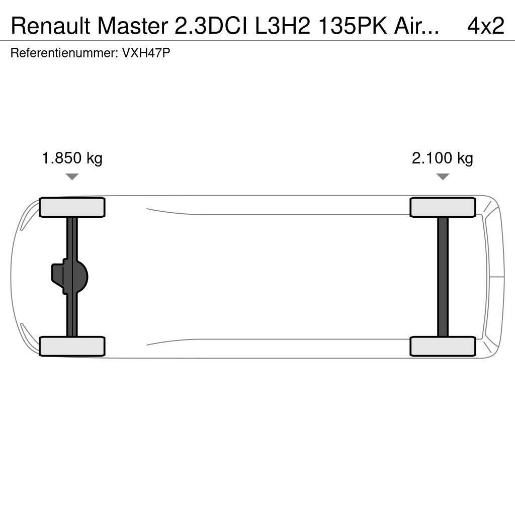 Renault Master 2.3DCI L3H2 135PK Airco Navi Cruisecontrol Samochody dostawcze ze skrzynią zamkniętą