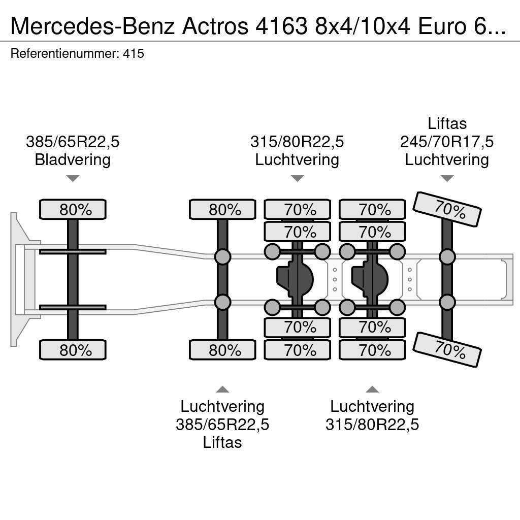Mercedes-Benz Actros 4163 8x4/10x4 Euro 6 Titan Andockanhanger H Ciągniki siodłowe