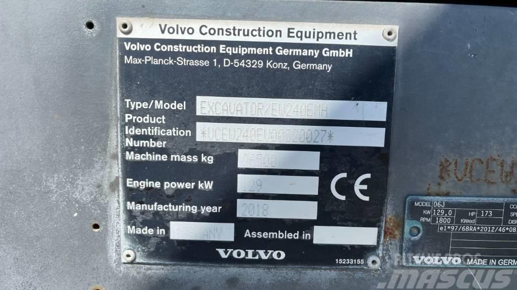 Volvo EW240EMH Koparki do złomu / koparki przemysłowe