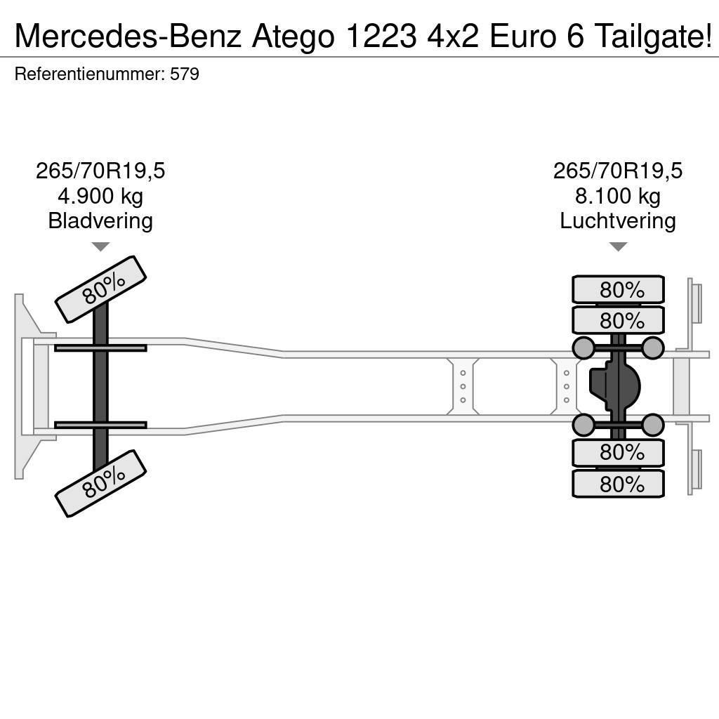 Mercedes-Benz Atego 1223 4x2 Euro 6 Tailgate! Samochody ciężarowe ze skrzynią zamkniętą