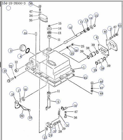 Shantui SD22 transmission control valve 154-15-350004- Przekładnie i skrzynie biegów