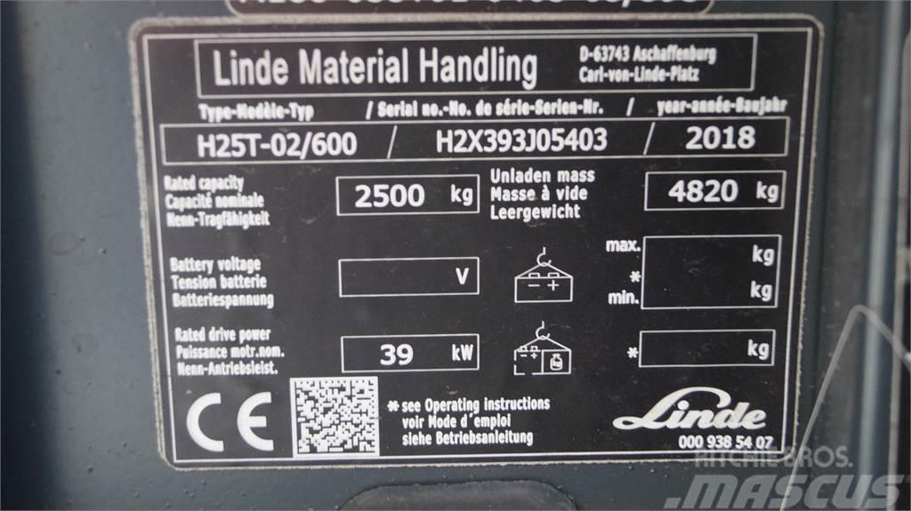 Linde H25T/600 Wózki LPG