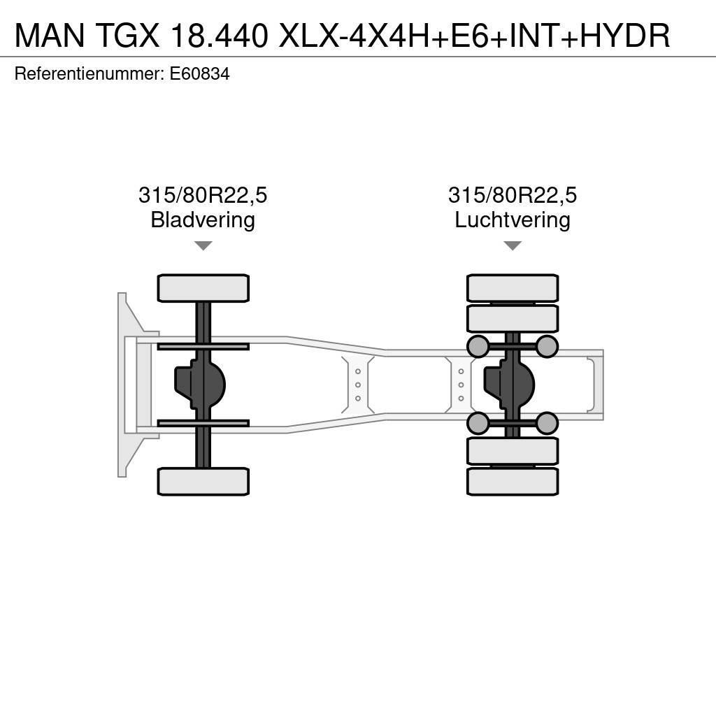 MAN TGX 18.440 XLX-4X4H+E6+INT+HYDR Ciągniki siodłowe