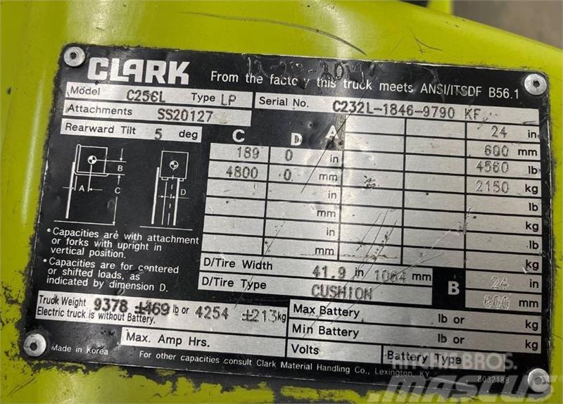 Clark C25CL Wózki widłowe inne