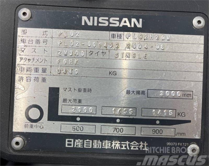 Nissan PL02M20W Wózki widłowe inne