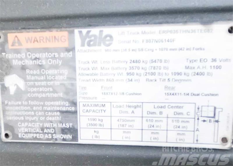 Yale ERP035TH Wózki elektryczne