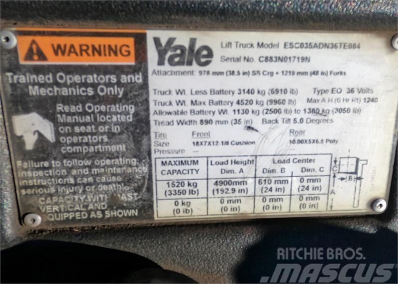 Yale ESC035AC Wózki elektryczne