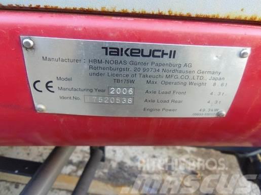 Takeuchi TB175W MINI EXCAVATOR. THIS MACHINE IS FIRE DAMA Minikoparki