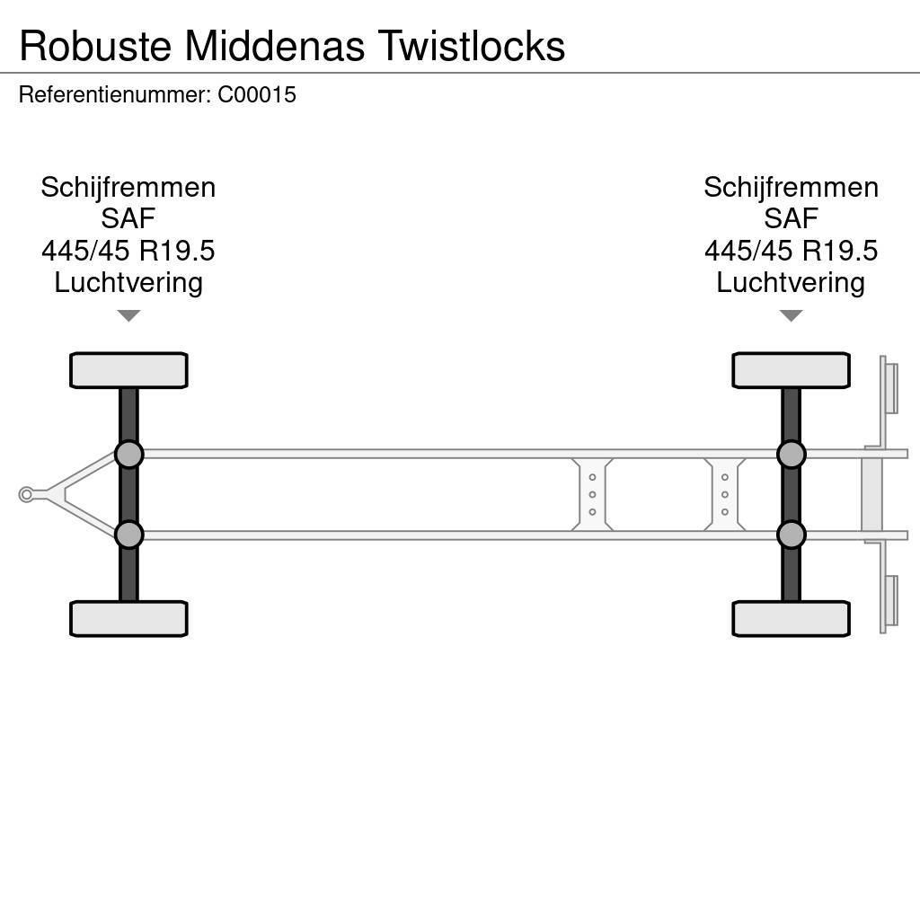 Robuste Middenas Twistlocks Platformy / Przyczepy z otwieranymi burtami