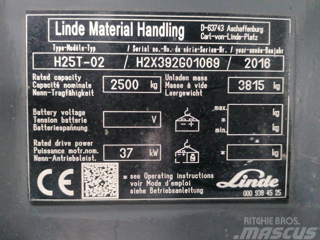 Linde H25T-02 Wózki LPG