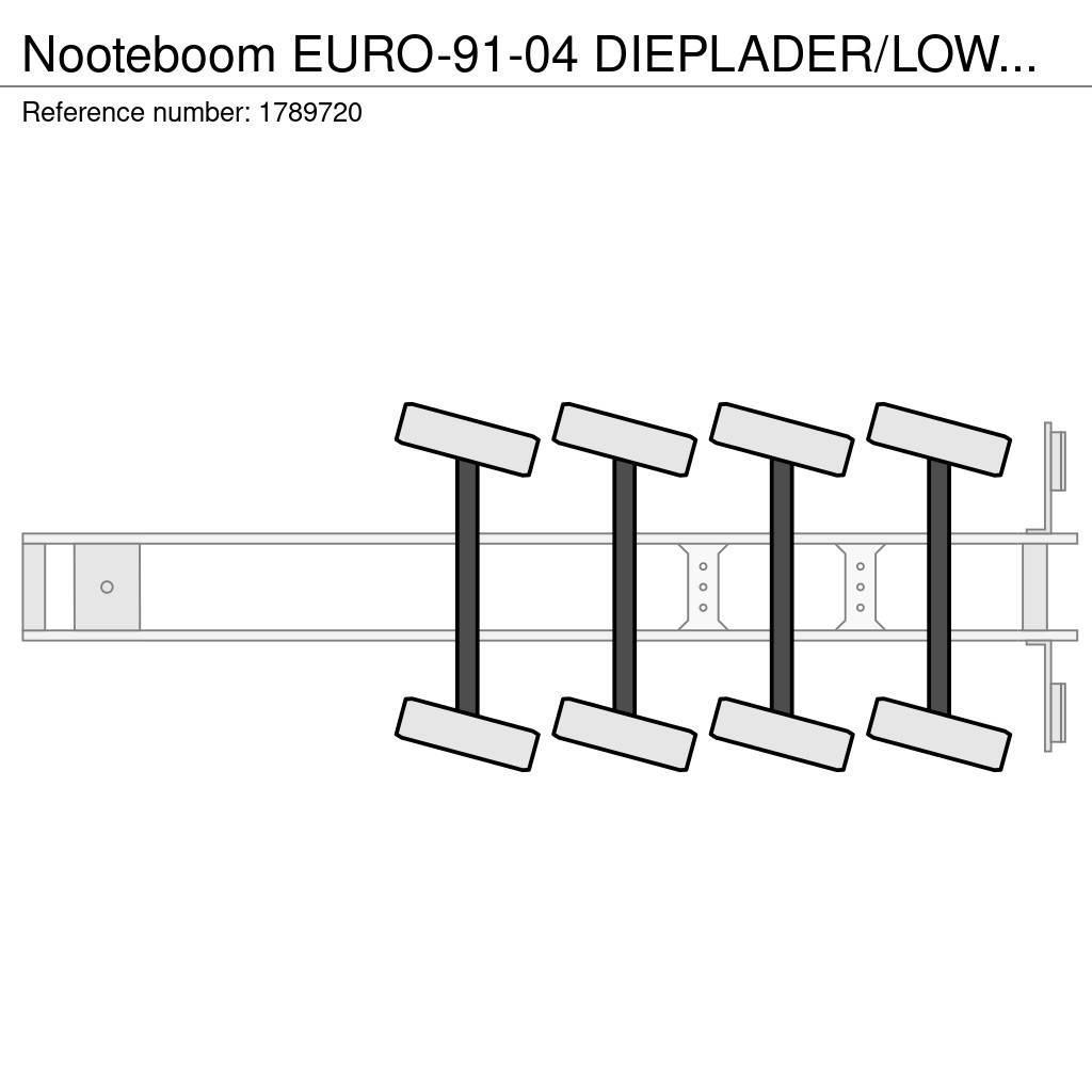Nooteboom EURO-91-04 DIEPLADER/LOWLOADER/TIEFLADER Naczepy niskopodłogowe