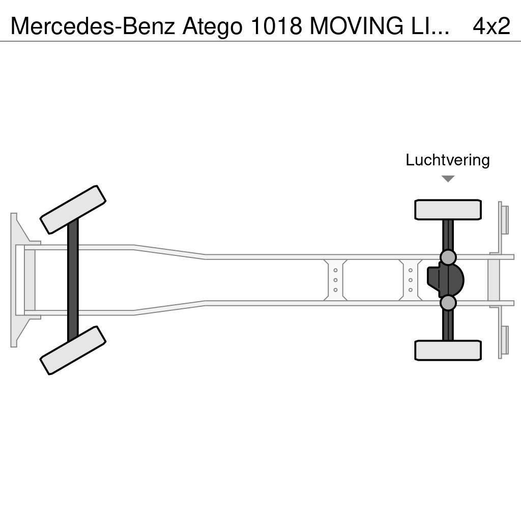 Mercedes-Benz Atego 1018 MOVING LIFT - GOOD WORKING CONDITION Samochody ciężarowe ze skrzynią zamkniętą