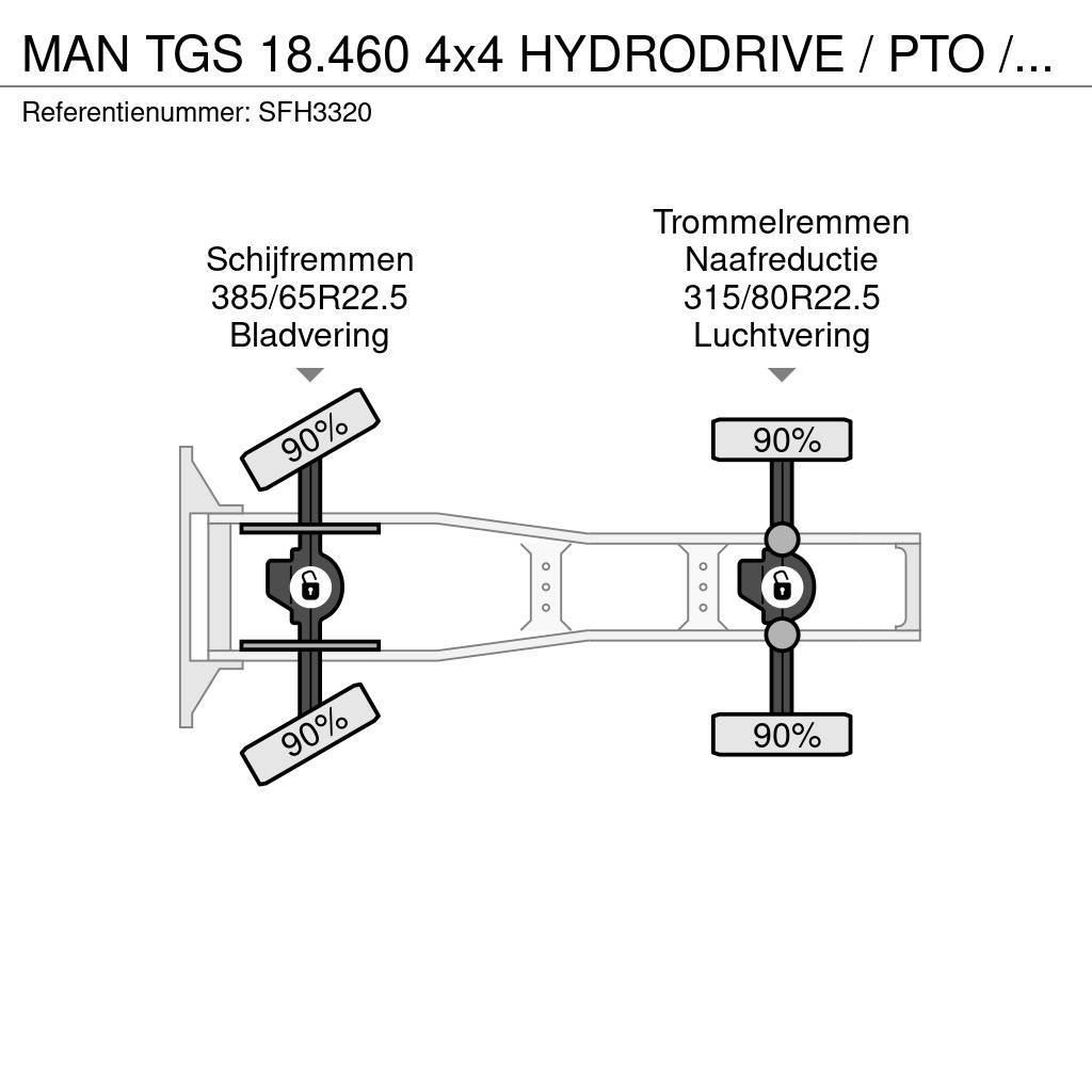 MAN TGS 18.460 4x4 HYDRODRIVE / PTO / GROS PONTS - BIG Ciągniki siodłowe