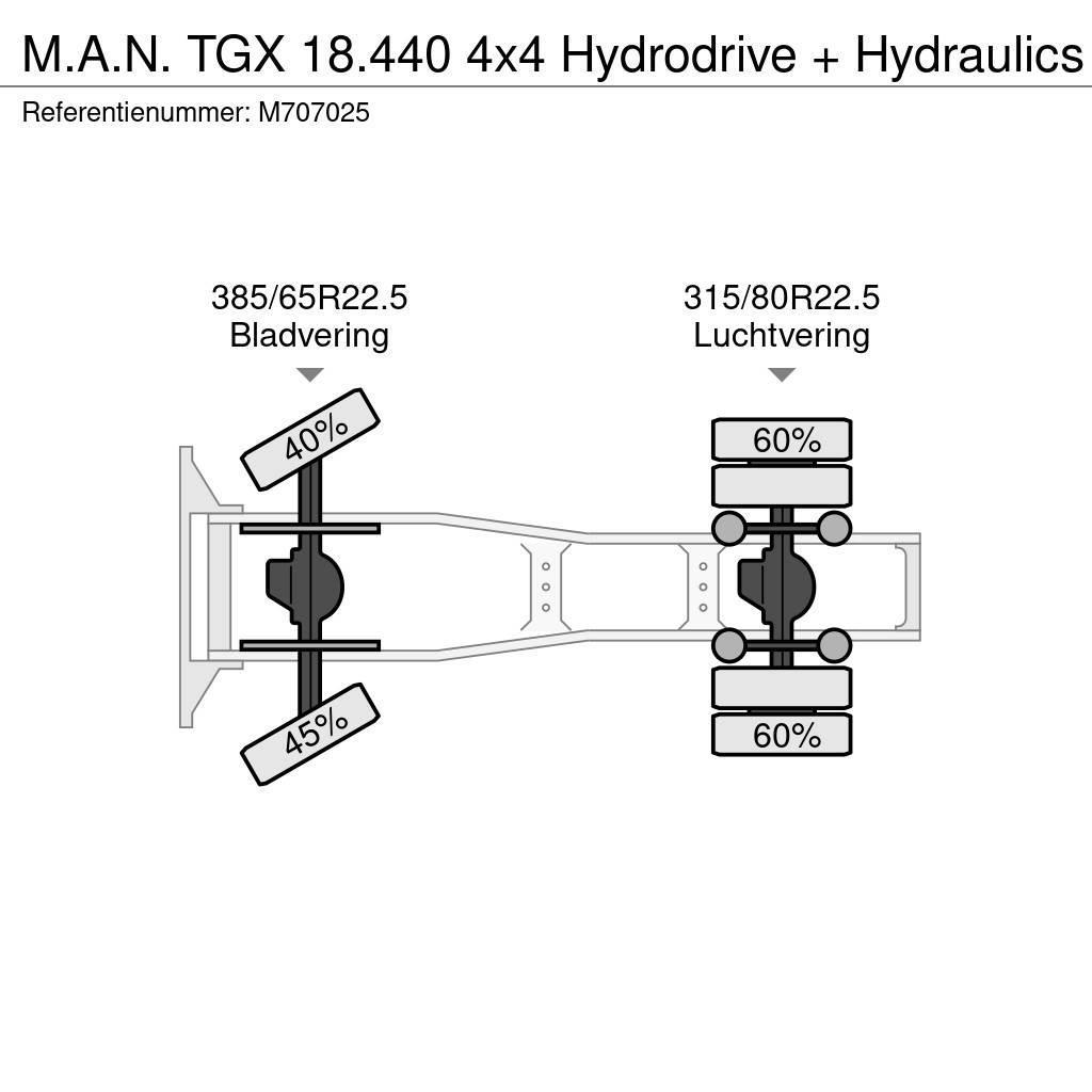 MAN TGX 18.440 4x4 Hydrodrive + Hydraulics Ciągniki siodłowe