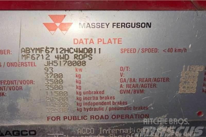 Massey Ferguson 6712 Ciągniki rolnicze