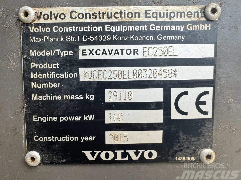 Volvo EC250EL Excellent Working Condition / CE Koparki gąsienicowe