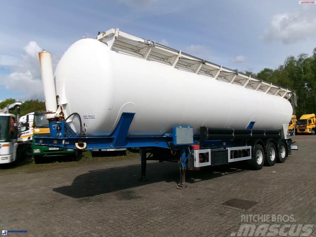 Feldbinder Powder tank alu (tipping) 63 m3 + compressor Tipper semi-trailers