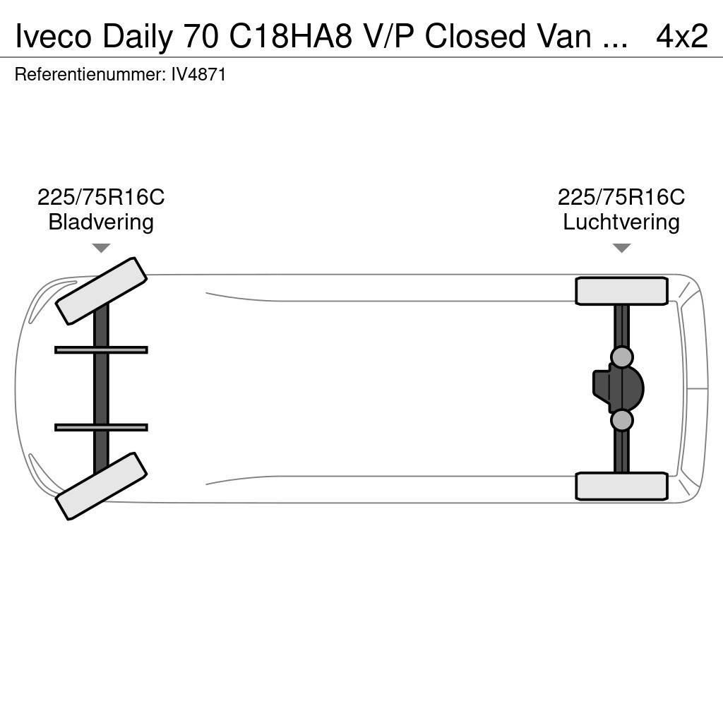 Iveco Daily 70 C18HA8 V/P Closed Van (3 units) Samochody dostawcze ze skrzynią zamkniętą