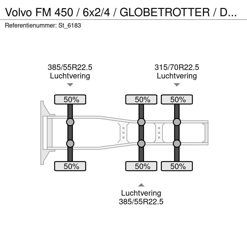 Volvo FM 450 / 6x2/4 / GLOBETROTTER / DYNAMIC STEERING / Ciągniki siodłowe