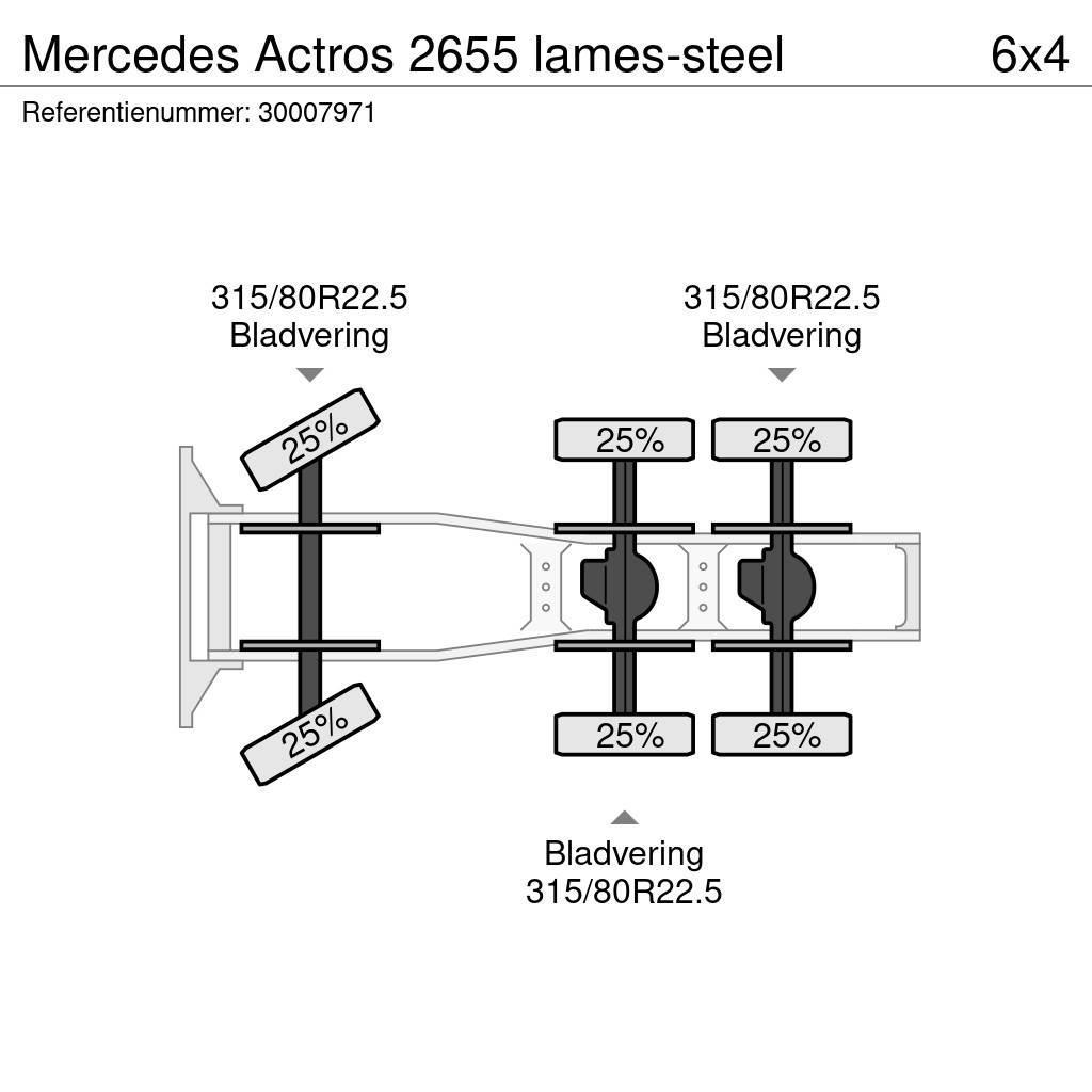 Mercedes-Benz Actros 2655 lames-steel Ciągniki siodłowe