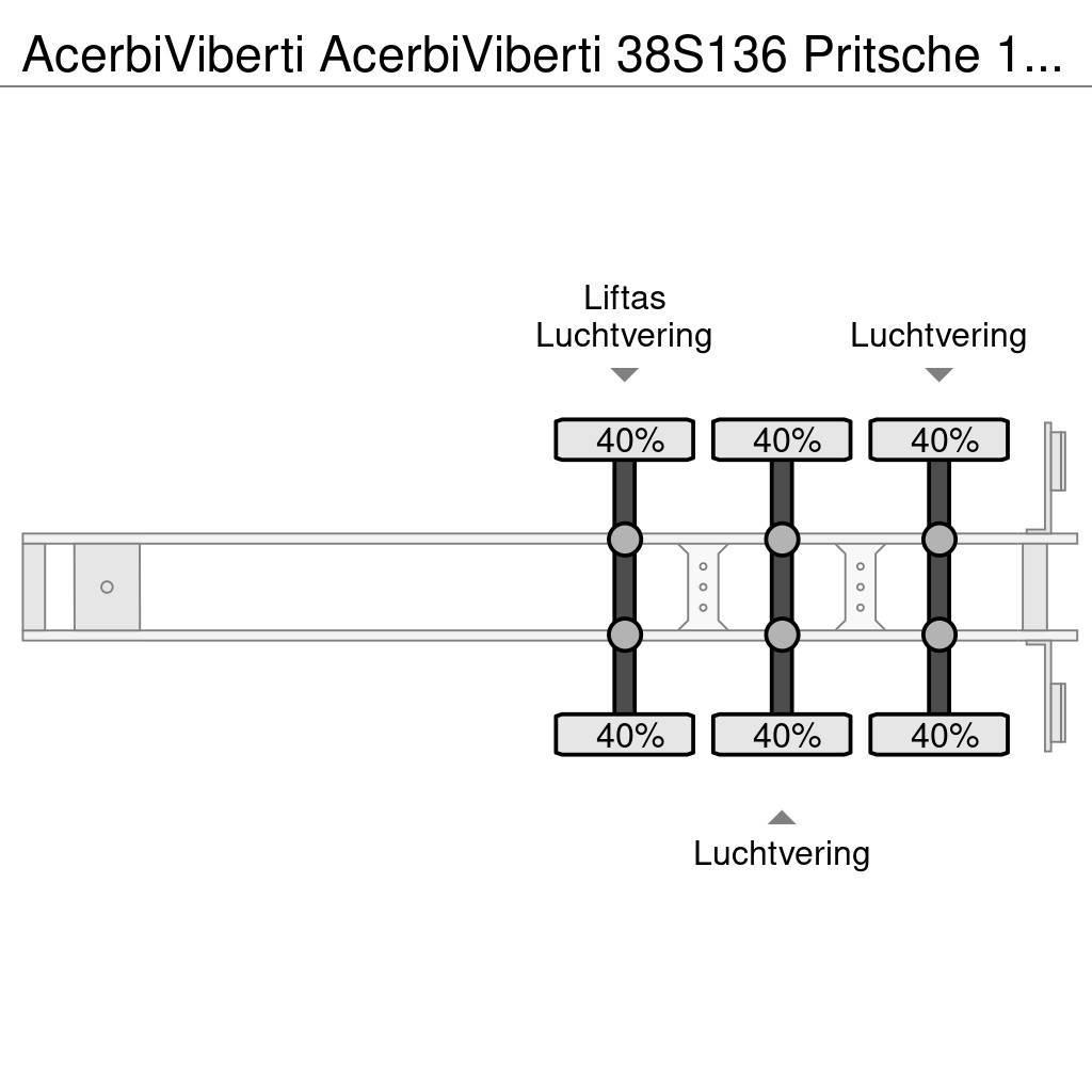  AcerbiViberti 38S136 Pritsche 13.80m Platformy / Naczepy z otwieranymi burtami