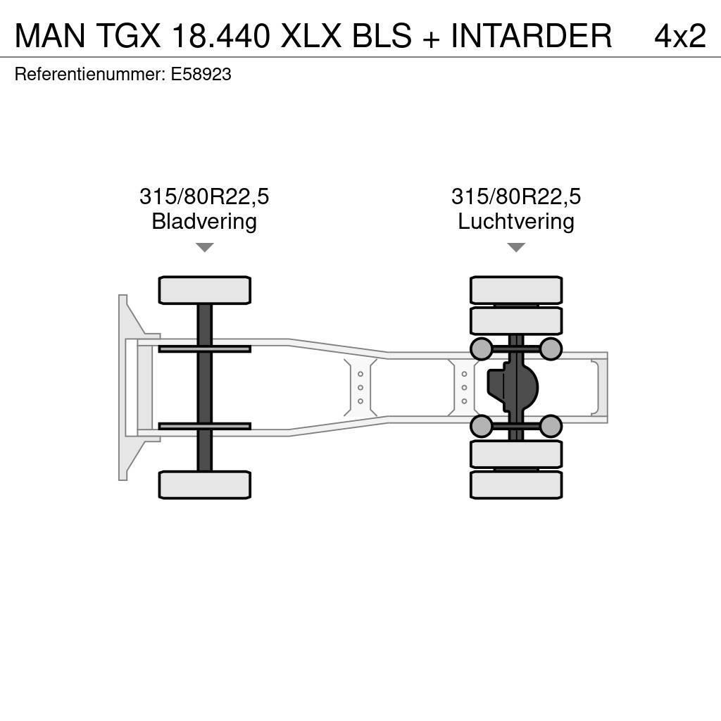 MAN TGX 18.440 XLX BLS + INTARDER Ciągniki siodłowe