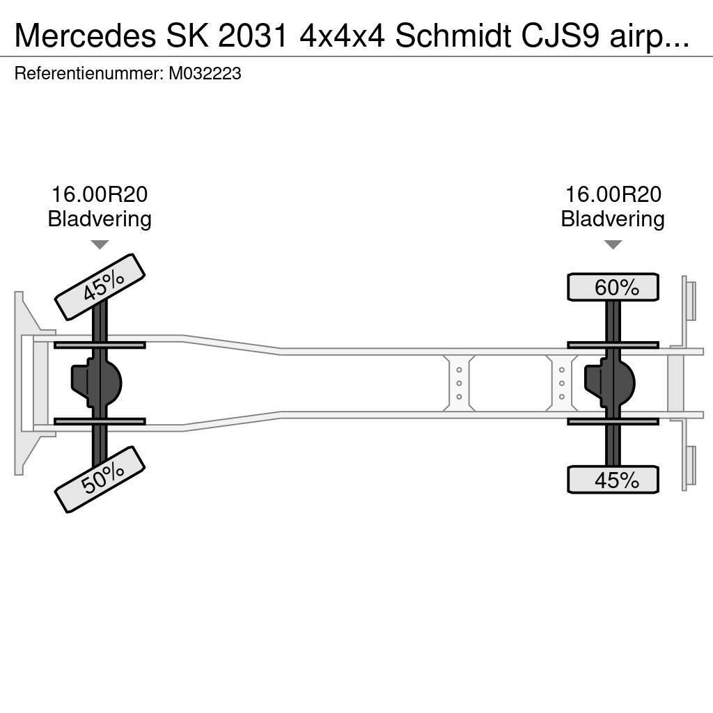 Mercedes-Benz SK 2031 4x4x4 Schmidt CJS9 airport sweeper snow pl Pojazdy pod zabudowę
