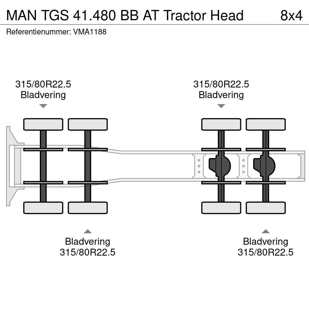 MAN TGS 41.480 BB AT Tractor Head Ciągniki siodłowe