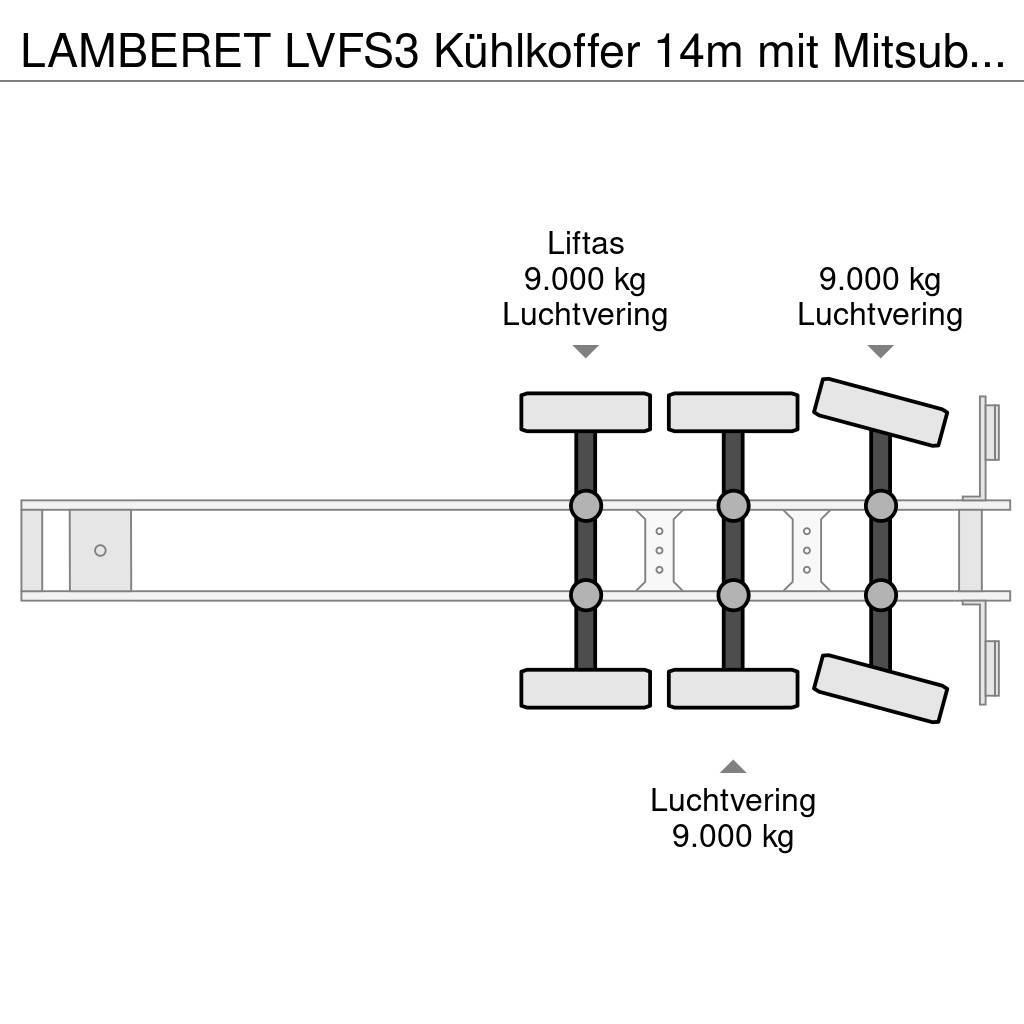 Lamberet LVFS3 Kühlkoffer 14m mit Mitsubishi -20° Naczepy chłodnie