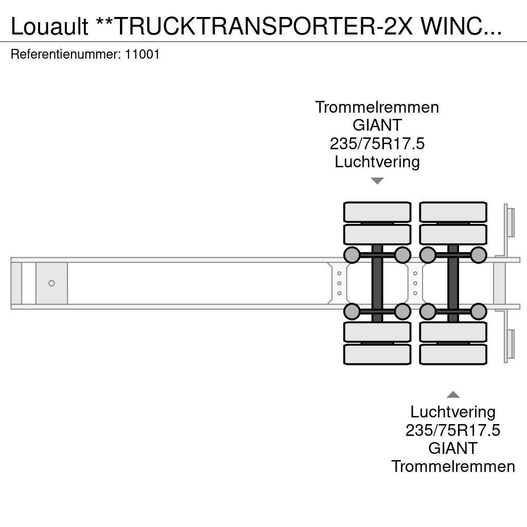  Louault **TRUCKTRANSPORTER-2X WINCH-TUV TILL 04-20 Naczepy niskopodłogowe