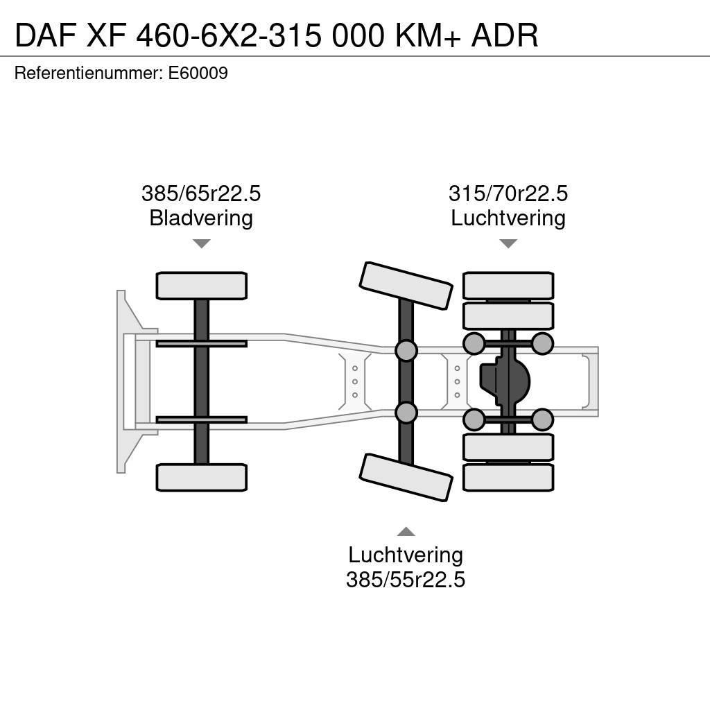 DAF XF 460-6X2-315 000 KM+ ADR Ciągniki siodłowe
