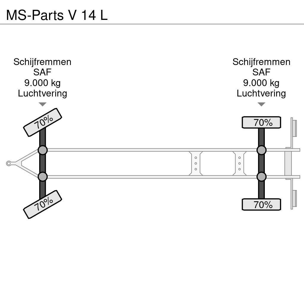  MS-PARTS V 14 L Platformy / Przyczepy z otwieranymi burtami