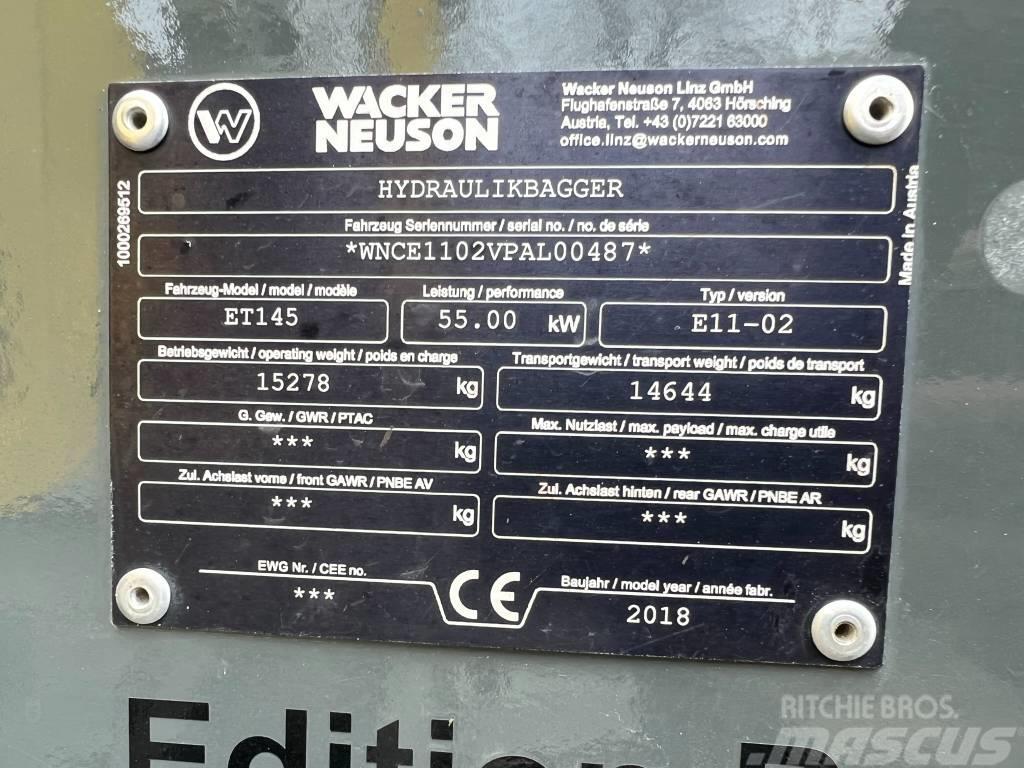 Wacker Neuson ET 145 Koparki gąsienicowe