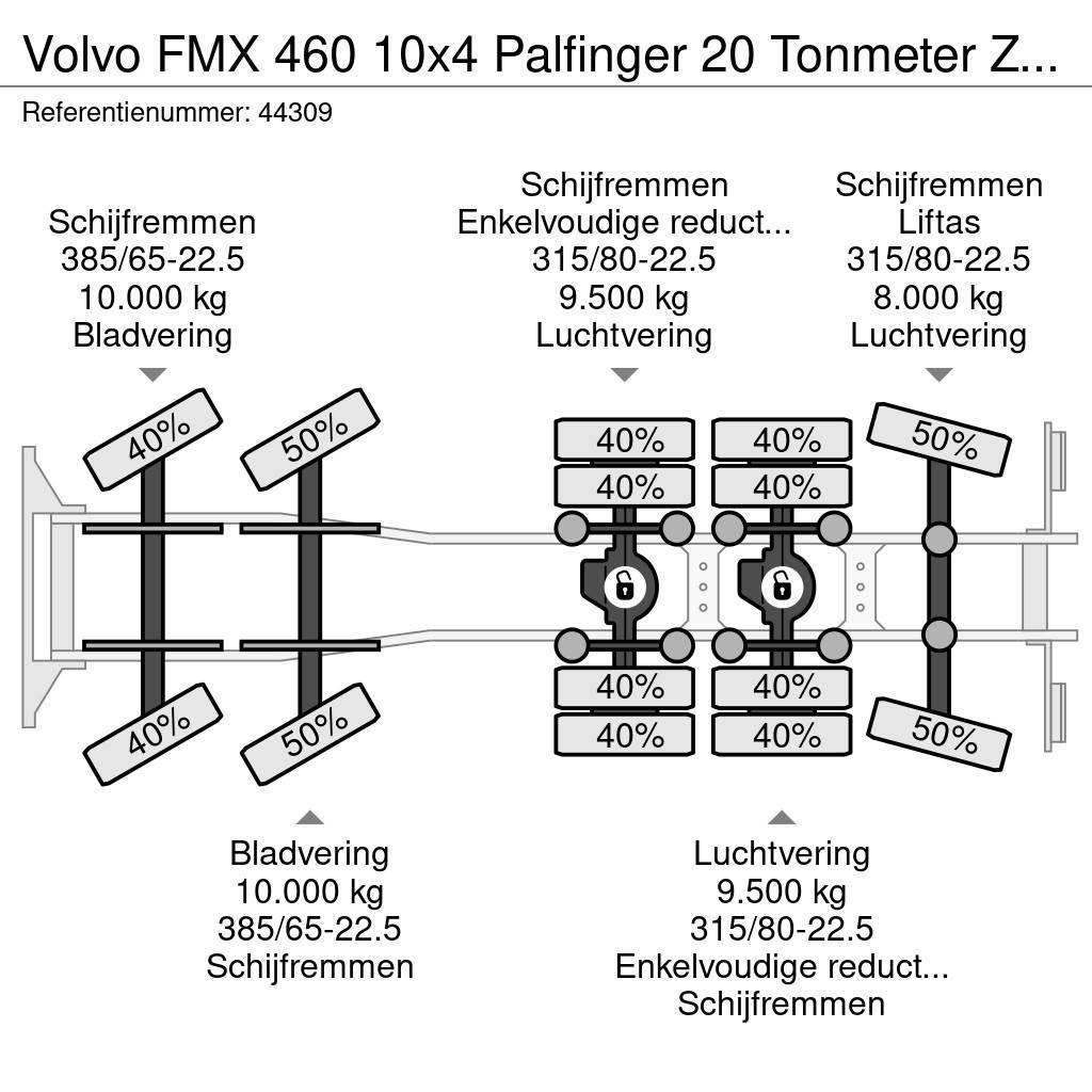 Volvo FMX 460 10x4 Palfinger 20 Tonmeter Z-kraan Hakowce