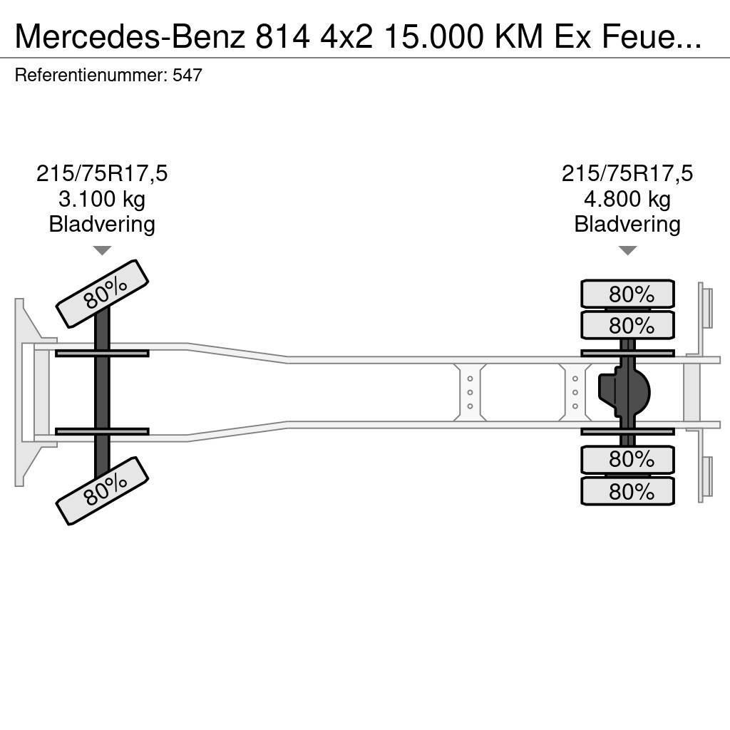 Mercedes-Benz 814 4x2 15.000 KM Ex Feuerwehr Topcondition! Pojazdy pod zabudowę