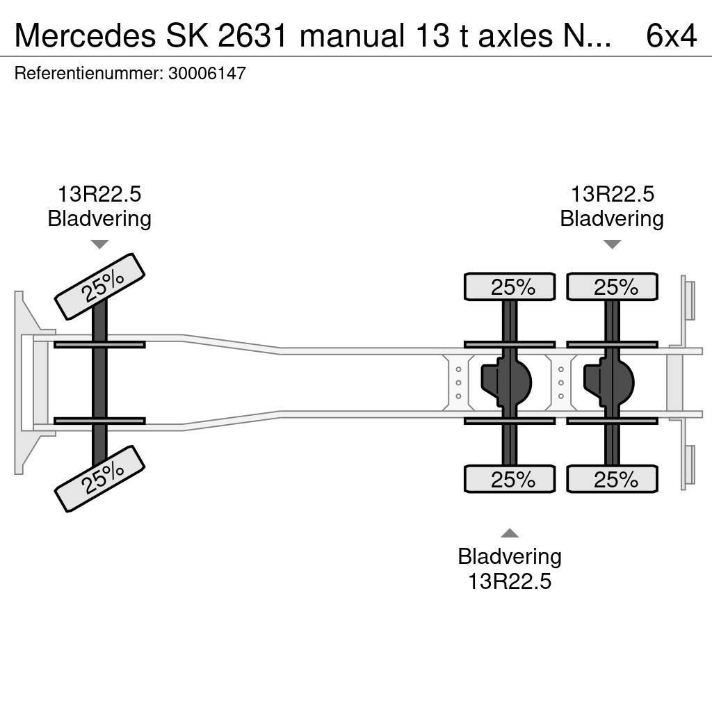 Mercedes-Benz SK 2631 manual 13 t axles NO2638 Pojazdy pod zabudowę
