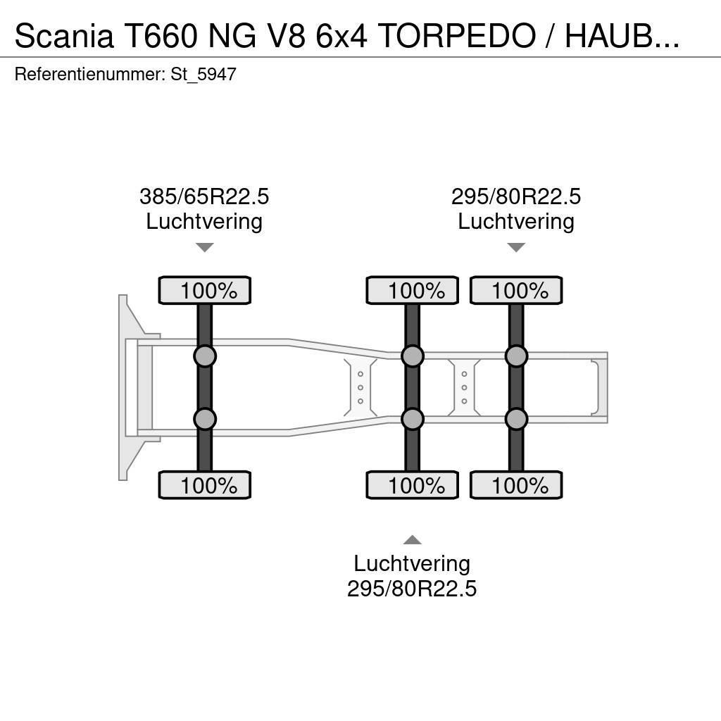 Scania T660 NG V8 6x4 TORPEDO / HAUBER / NEW ! Ciągniki siodłowe