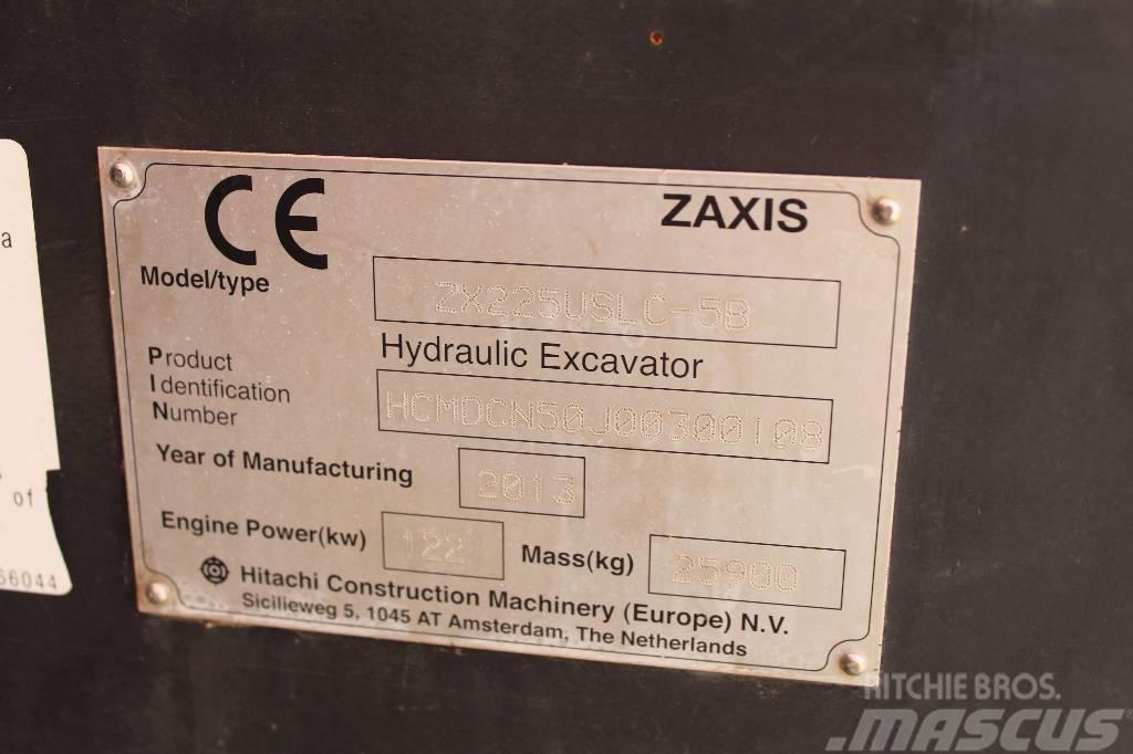 Hitachi ZX 225 USLC / Pyörittäjä, Kauha, Rasvari, Lämmitin Koparki gąsienicowe