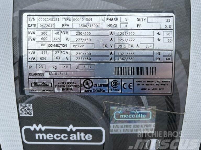 CAT Mecc Alte Eco40 3S4 - Unused - 600 kVa Agregaty prądotwórcze inne