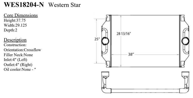 Western Star 4900 Series Chłodnice