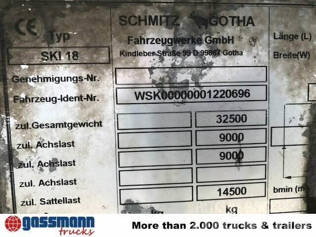 Schmitz SKI 18 SL06-7.2 Alumulde mit Stahlboden ca. 25m³ Naczepy wywrotki / wanny