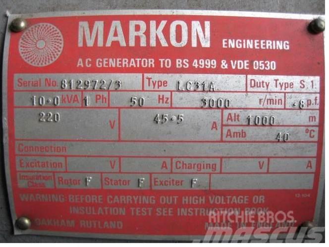  10 kVA Markon Type LC31A Generator Other Generators