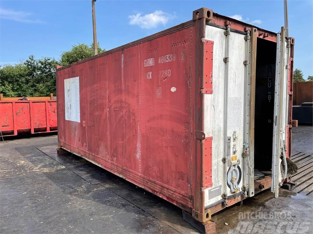  20FT container, lukket, til dyrehold eller lign. Kontenery magazynowe