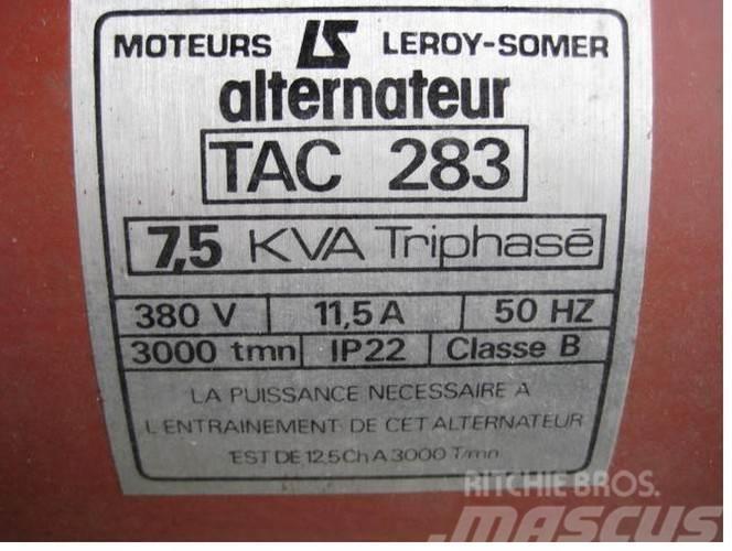 7.5 kva Leroy-Somer Type TAC 283 generator KUN TIL Agregaty prądotwórcze inne