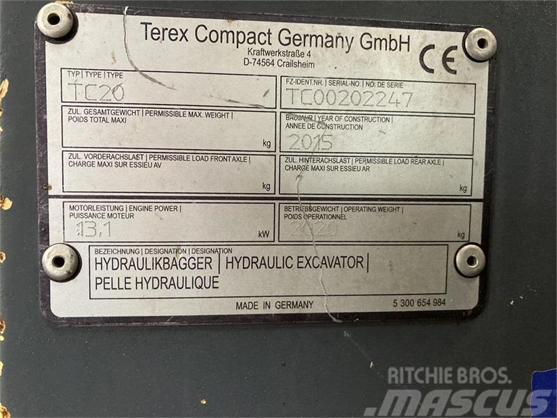 Terex TC20 Minikoparki