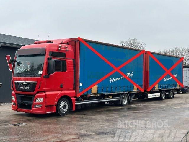 MAN TGX 18.400 4x2 Euro6 BDF+Krone OHNE BRÜCKEN Ciężarówki firanki