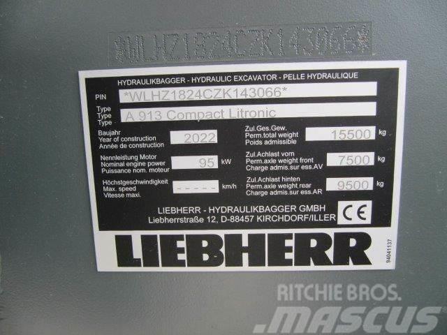 Liebherr A 913 Compact G6.0-D Koparki kołowe