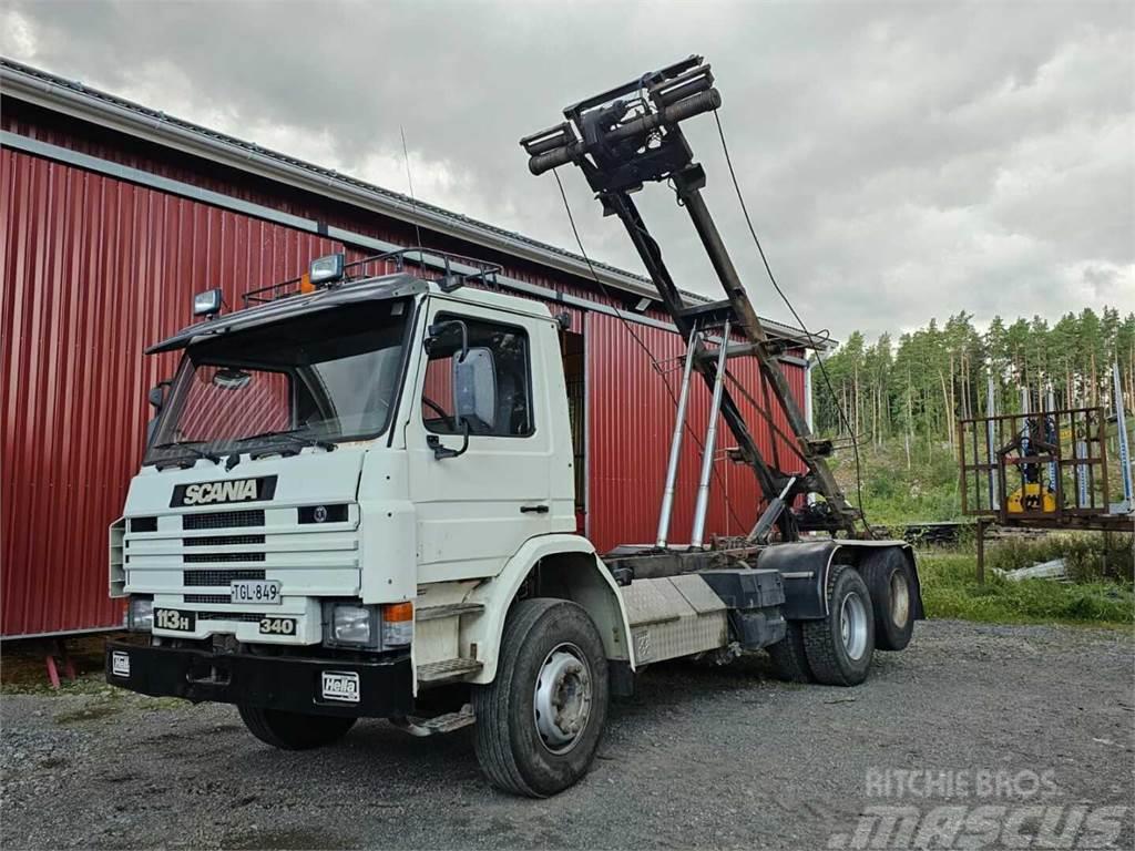 Scania 113H myydään katsastettuna Ciężarówki z wymienną zabudową
