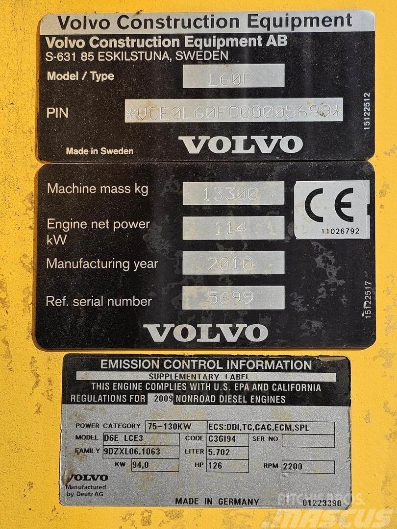 Volvo L60F Ładowarki kołowe